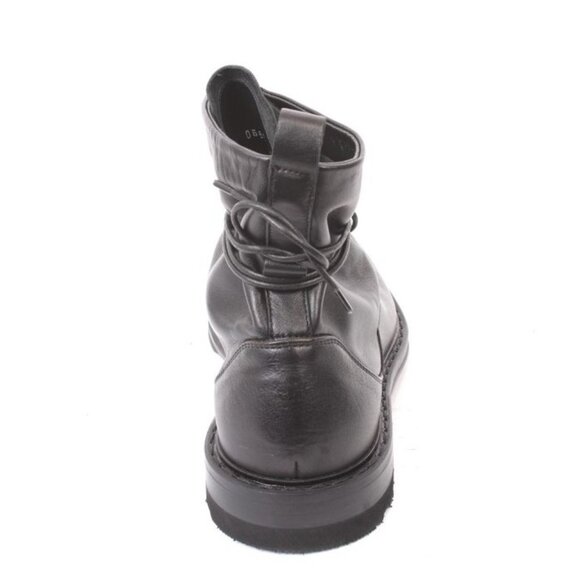 FABI 0665 Black Leather Lace-Up Ankle Boots main image 8